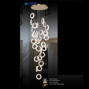 Đèn treo trang trí Slister 600*H4000mm - Led 308W Color: 3000K+4000K+6000K