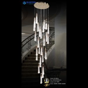 Đèn treo trang trí Slister 800*H1200mm Led 35W Color: 3000K+4000K+6000K