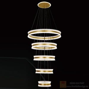 Đèn treo trang trí Slister Ø800+600+500+400+300mm - LED 341W - 3 CĐ