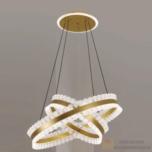 Đèn treo trần trang trí Slister Ø400+600mm - LED 140W - 3 CĐ