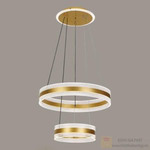 Đèn treo trần trang trí Slister Ø500+300mm - LED 112W - 3 CĐ