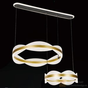 Đèn treo trang trí Slister Ø600+400mm - LED 160W - 3 CĐ