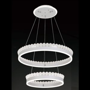 Đèn treo trần trang trí Slister Ø600+400mm - LED 140W - 3 CĐ