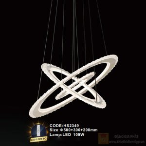 Đèn treo trang trí Slister Ø500+300+200mm - LED 109W - 3 CĐ