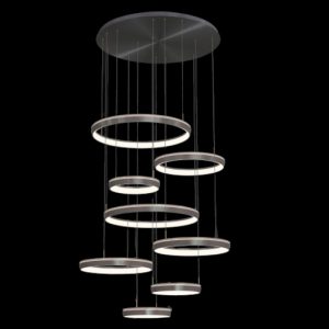 Đèn treo trang trí Slister Ø430+430+430+630+630+630+830+830mm - LED 581W - 3 CĐ