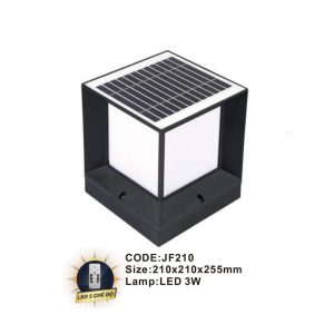 Đèn trụ năng lượng mặt trời Slister 210*210*255mm - LED 3W