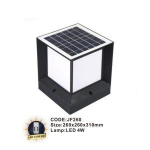 Đèn trụ năng lượng mặt trời Slister 260*260*310mm - LED 4W