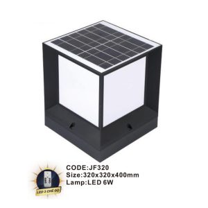 Đèn trụ năng lượng mặt trời Slister 320*320*400mm - LED 6W