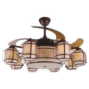 Quạt trần đèn cánh xếp trang trí Slister Ø1070mm - E27