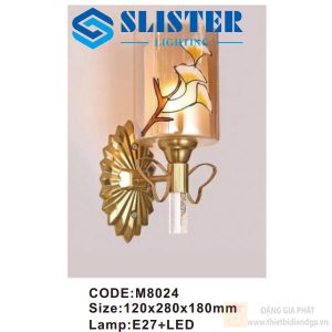 Đèn tường trong nhà Slister 120*280*180mm - E27+LED
