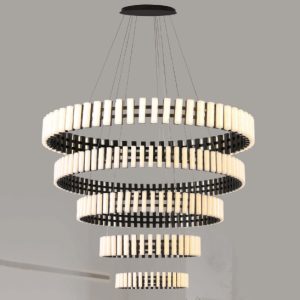 Đèn treo trang trí Slister Ø400+600+800+1000+1200*H3000mm - LED 240W 3000K