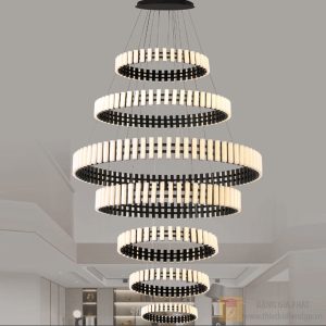 Đèn treo trang trí Slister Ø400+600+800+1000+800+600+400*H4000mm - LED 300W 3000K