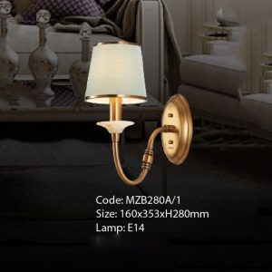 Đèn tường đồng Slister 160*353*H280mm - E14