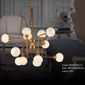 Đèn chùm LED trang trí Slister Ø870*H660mm