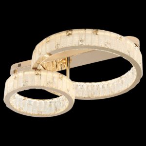 Đèn mâm pha lê Slister Ø600+400*H280mm - LED 140W - 3 CĐ