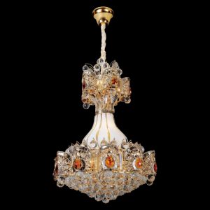 Đèn chùm pha lê Slister Ø600*H850mm - LED 3 CĐ + E14