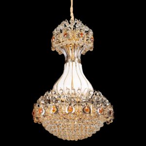 Đèn chùm pha lê Slister Ø800*H1300mm - LED 3 CĐ + E14