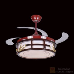 Quạt trần đèn cánh xếp trang trí Ø520*H600mm - LED 72W