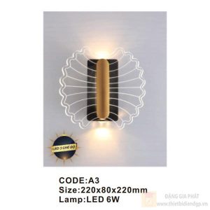 Đèn tường trong nhà Slister 220*80*220mm - LED 6W