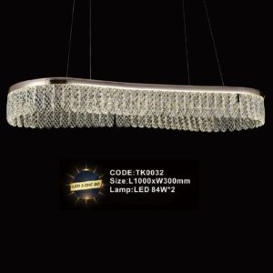 Đèn treo pha lê Slister L1000*W300mm - LED 84W*2 - 3 CĐ
