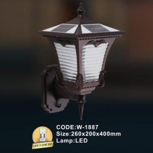 Đèn tường năng lượng mặt trời Slister 260*200*400mm - LED 3 CĐ