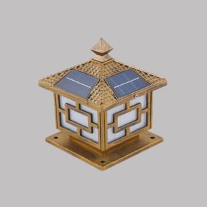 Đèn trụ cổng năng lượng mặt trời Slister ZXA-013 - LED 3 CĐ